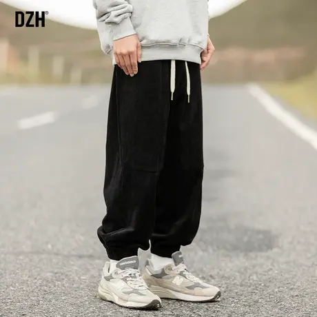 男士束脚裤痞帅高级感裤子美式高街灯芯绒男裤宽松休闲长裤男秋季商品大图