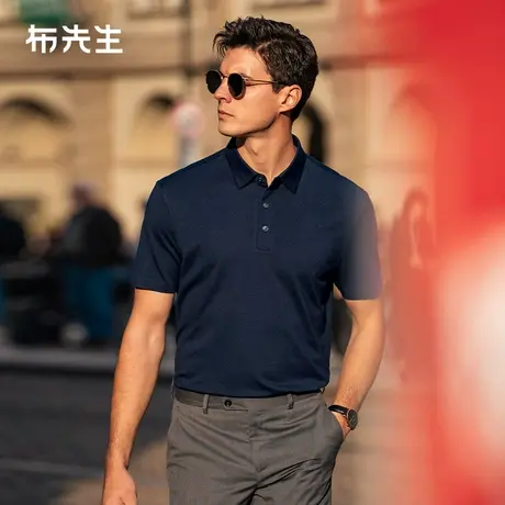 MrBu布先生定制金属贝壳扣短袖2025夏季柔软透气男款上衣AT16082图片