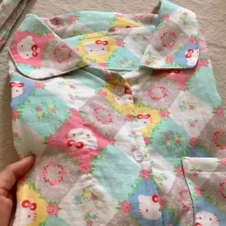 kitty猫睡衣女款2025新款休闲宽松可爱甜美短袖长袖家居服套装商品大图