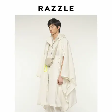 RAZZLE 地素奥莱男装外套夏季白色男款斗篷外套图片
