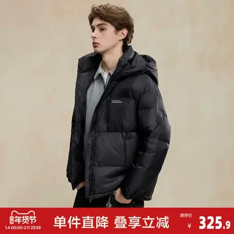 唐狮2026冬季新款男士羽绒服加厚保暖休闲面包服韩系穿搭羽绒外套商品大图