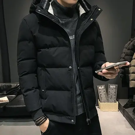 棉衣男潮牌潮流冬季外套加厚羽绒棉服短款连帽冬天棉袄2023年新款商品大图