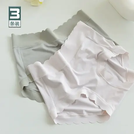 0感舒适莫代尔内裤女无痕打底短裤夏天薄款中腰安全裤透气三角裤图片