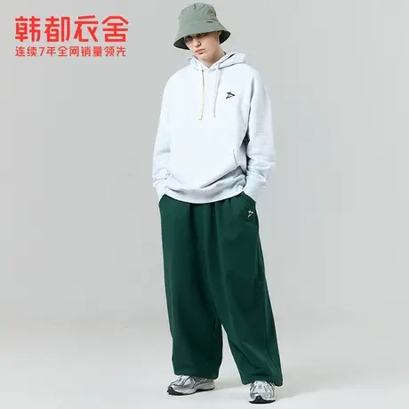 韩都衣舍休闲百搭街头工装裤2024春季新款宽松遮肉休闲裤NZZ0843图片