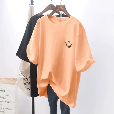 2023年春夏季爆新款设计感小众潮牌女装上衣服ins白色宽松短袖t恤商品大图