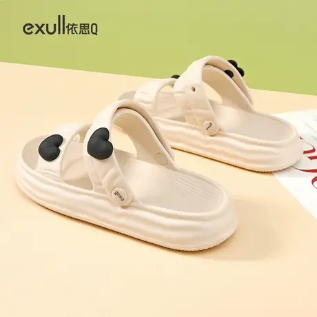 exull依思Q凉鞋女今年新款夏季外穿游泳海边运动厚底平底上班凉鞋图片