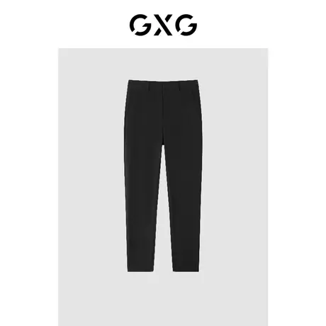 GXG男装 冬季时尚潮流休闲帅气个性黑色青年裤GC102007J商品大图