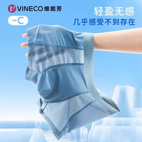 Vineco/维妮芳凉感网孔抑菌无痕男士内裤商品大图