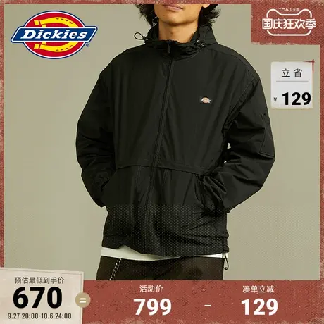 Dickies商场同款 23秋冬新品 工装休闲连帽防风夹克外套男女情侣图片
