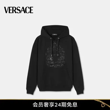 【早春新品】VERSACE/范思哲 男士缀饰Versace Cartouche连帽衫商品大图