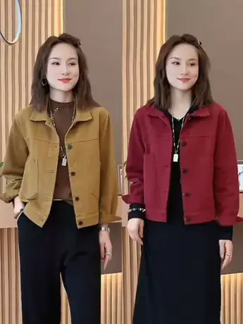 2023年秋季新款短款牛仔外套女小个子休闲百搭薄款夹克上衣ins潮商品大图