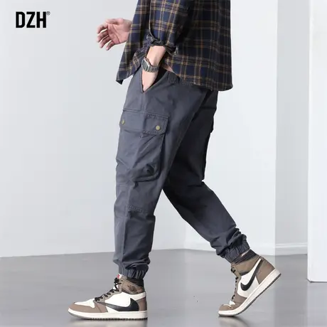 男士休闲裤男2023秋季新款束脚工装裤男款宽松裤子2023年新款长裤商品大图