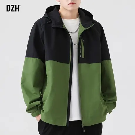 男士户外防水冲锋衣外套男春秋潮高级感男装2023新款防风登山夹克商品大图