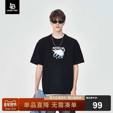 Lilbetter男短袖t恤夏季打底衫日系半袖复古cityboy宽松体恤衣服商品大图