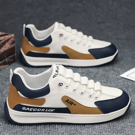 阿甘男鞋春夏季潮流冰丝帆布休闲鞋男款运动跑步小白潮鞋2024新款图片