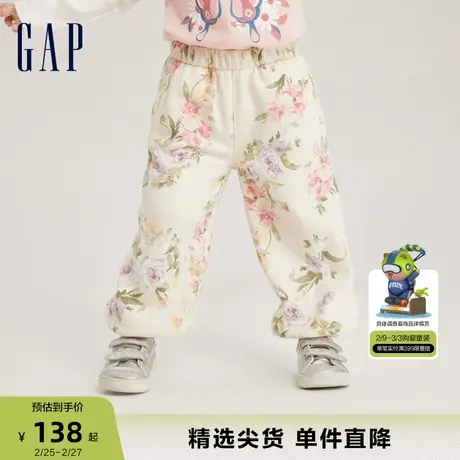 【LOVE SHACK FANCY】Gap女幼童春秋束脚裤儿童装运动裤788252商品大图