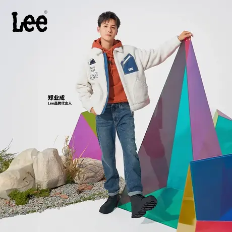 【郑业成同款】Lee23秋冬新品buddy Lee舒适仿羊羔绒男女同款棉服图片