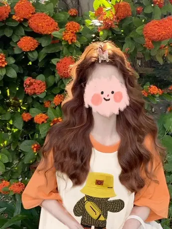 撞色插肩袖纯棉短袖t恤女夏季多巴胺穿搭小众设计感宽松潮牌上衣商品大图