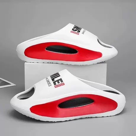 拖鞋男夏季户外厚底防滑耐磨室内居家居浴室洗澡凉拖男士增高外穿商品大图