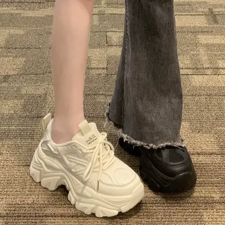 厚底增高百搭显脚小老爹鞋女款2023年新款秋季网红超火休闲运动鞋图片