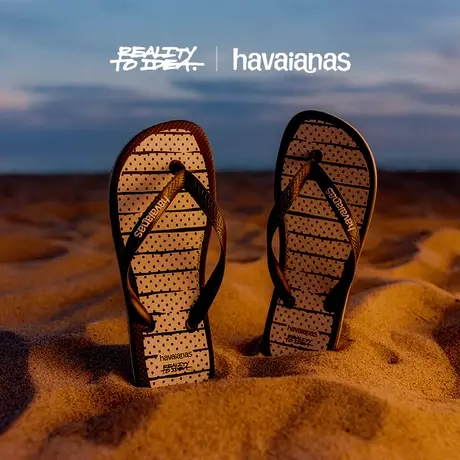 Havaianas哈唯纳Reality to Idea联名沙滩海边夹脚人字拖鞋可外穿商品大图
