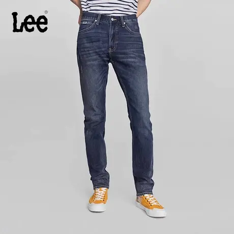 Lee商场同款709修身锥形深蓝色男牛仔裤潮LMB2417093XA00FA0466商品大图