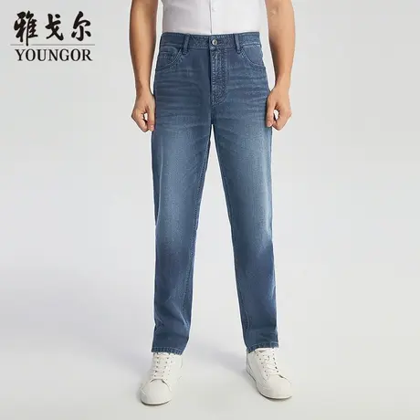 【商场同款】雅戈尔男士牛仔裤春季新款官方商务休闲牛仔裤男图片