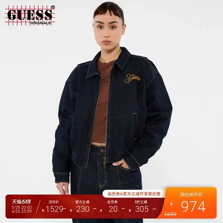 GUESSOriginals25年新款春季女士时尚潮流牛仔短外套-W5RG44D4XY0商品大图