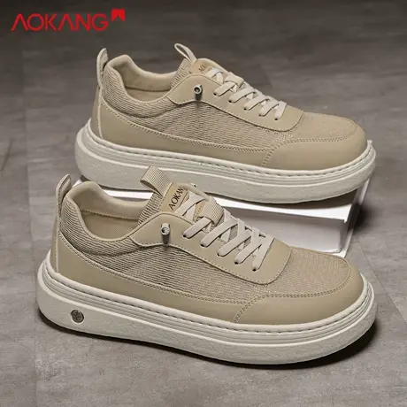 奥康2026春季男鞋休闲鞋高级感懒人网面鞋潮流百搭男士板鞋平底鞋商品大图