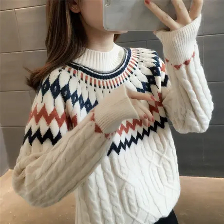 2023秋冬新款加厚打底毛衣女装宽松冬季洋气内搭针织打底衫春秋女图片