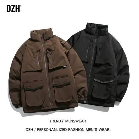 男生工装棉服男款冬季棉衣男2023年新款棉袄加厚外套秋冬男装冬装商品大图