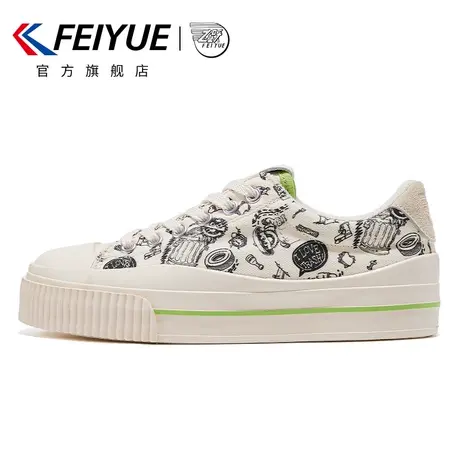 feiyue/飞跃芝麻街联名款帆布鞋春季款低帮百搭休闲鞋潮723商品大图