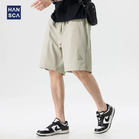 hansca户外吸湿排汗速干休闲短裤男夏季薄款凉感透气宽松五分裤子商品大图