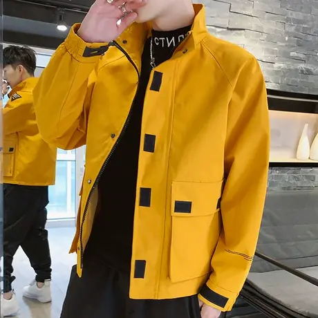 男士外套秋季2023新款韩版潮流秋装上衣棒球服休闲工装春秋夹克男商品大图