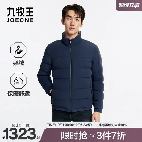 九牧王男装2025秋冬新款轻松保暖御寒舒适时尚简约立领羽绒服图片