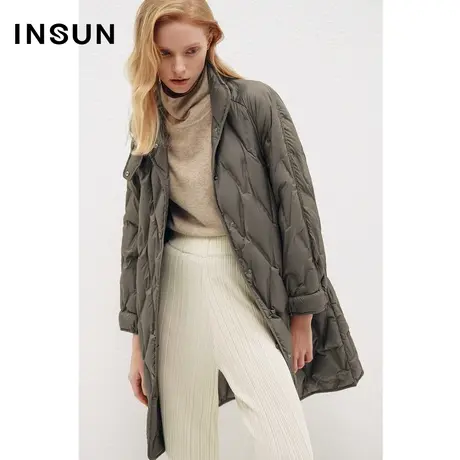 COVER冬季菱形三防直充绒白鸭绒羽绒服商品大图