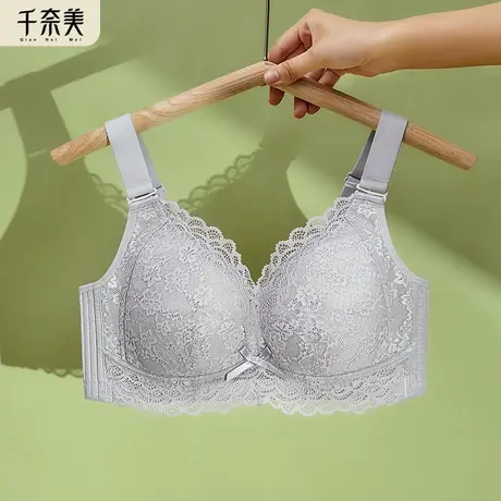 全罩杯大胸显小内衣防下垂收副乳全包无钢圈薄款显胸小调整型文胸商品大图