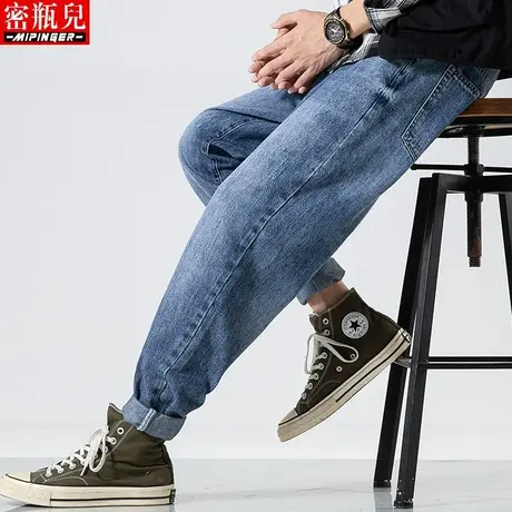 2023新款牛仔裤男宽松男士秋季大码男裤加肥加大裤子男潮流商品大图