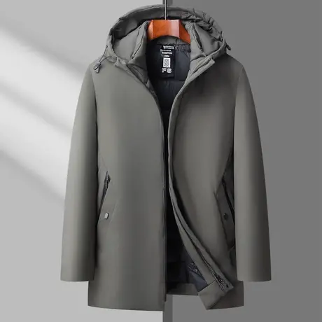 秋冬季加厚爸爸保暖冬装棉衣外套冬季中年男士棉服中老年人棉袄商品大图