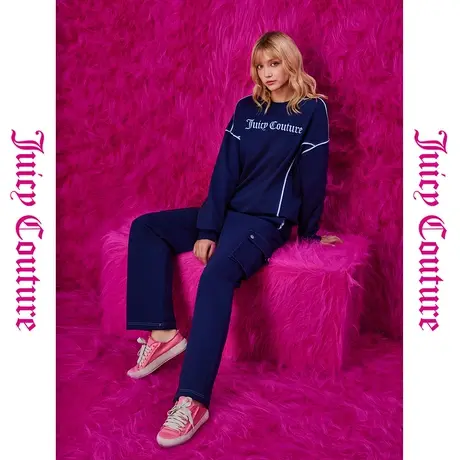 Juicy Couture橘滋秋冬新款金属扣女式休闲裤商品大图