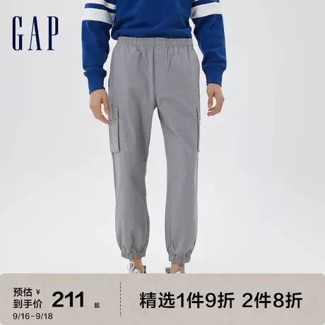 【轻透气系列】Gap男装秋季新款宽松户外束脚裤602799轻薄露营裤图片