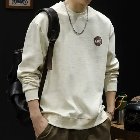 云染卫衣男秋冬款圆领男款印花衣服秋季2023新款长袖宽松大码潮牌图片