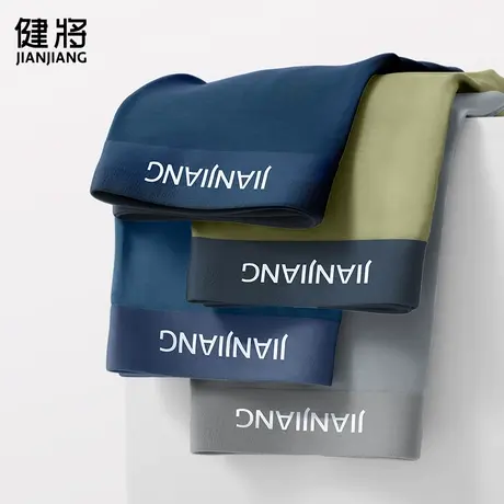 健将男士内裤男莫代尔冰丝感无痕平角男生抗菌运动透气四角短裤头图片