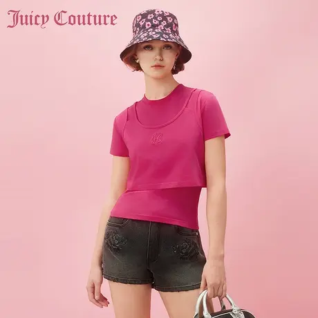 Juicy Couture橘滋春夏新款T恤短袖针织圆领T恤美式复古女商品大图