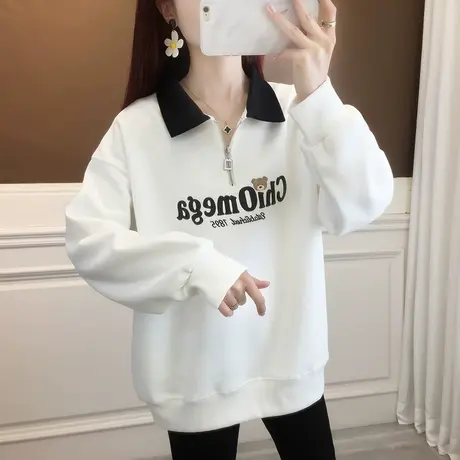 卫衣女2023年秋季新款爆款女上衣韩版宽松洋气卫衣女外套春秋女装图片