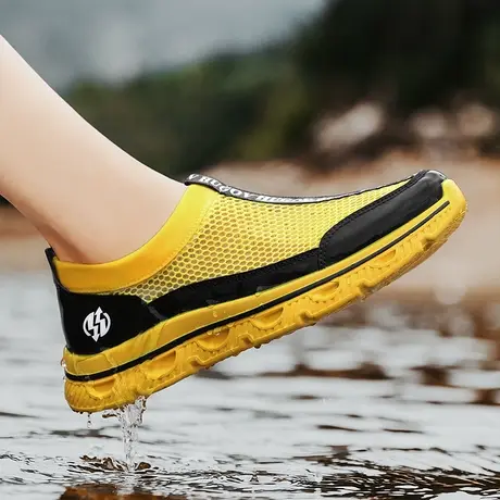 雨鞋男夏季透气钓鱼水鞋防滑轻便运动休闲男士户外登山涉水溯溪鞋商品大图