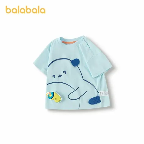 【商场同款】巴拉巴拉婴儿短袖t恤宝宝上衣男童2025新款夏装萌趣图片