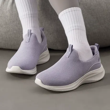 斯凯奇（Skechers）女鞋夏季2025新款穿脱休闲鞋软底网面妈妈鞋轻商品大图