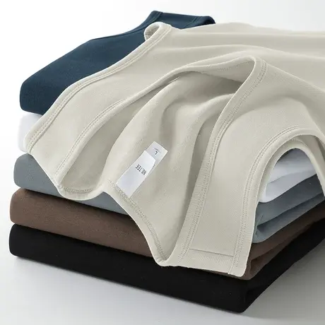 保暖背心男士冬季内穿运动坎肩加绒加厚跨栏纯色无袖t恤打底马甲商品大图