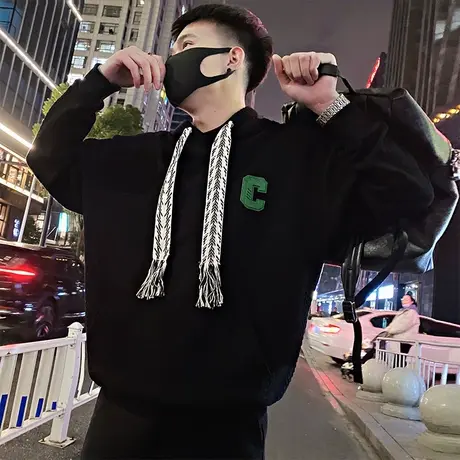 卫衣男小众春秋季2023新款潮ins连帽秋外套装上衣长袖T恤打底衫商品大图